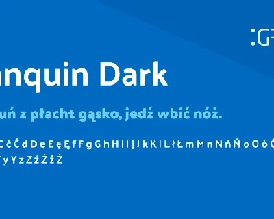 Palanquin Dark font