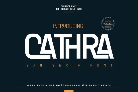 CATHRA font