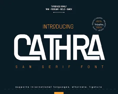 CATHRA font