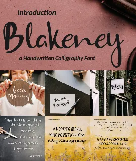 Blakeney-free font