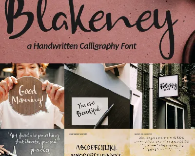 Blakeney-free font