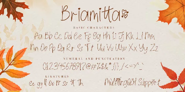 Briamitta font