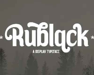 Rublack font