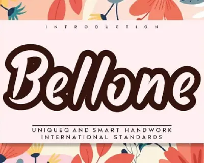 Bellone Display font