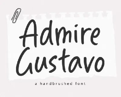 Admire Gustavo font