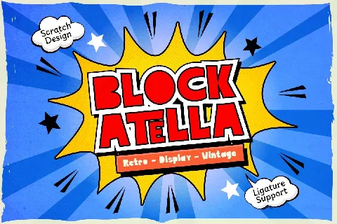 Block Atella font