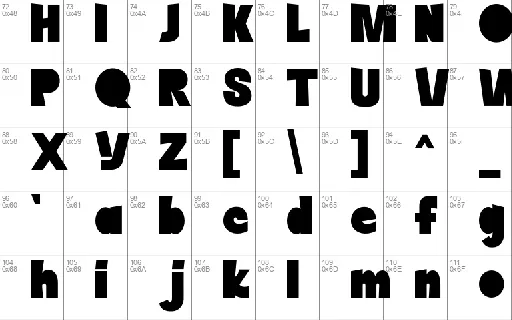 Block Atella font