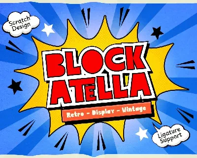 Block Atella font