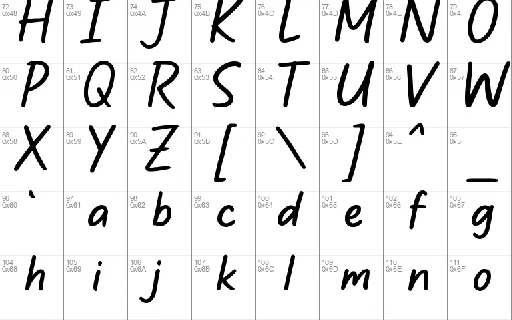 Moresticks font