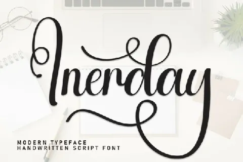 Inerday Calligraphy font