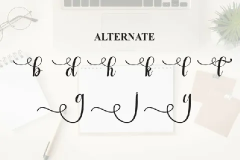 Inerday Calligraphy font