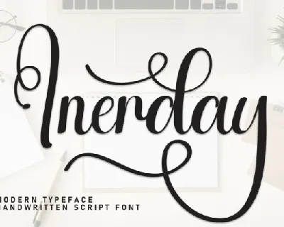 Inerday Calligraphy font