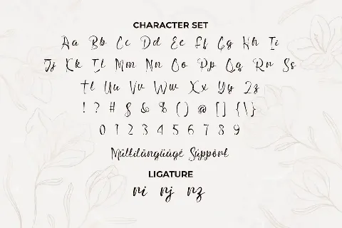 ButterflyWingsDemo font