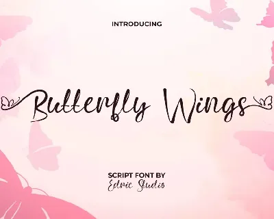 ButterflyWingsDemo font