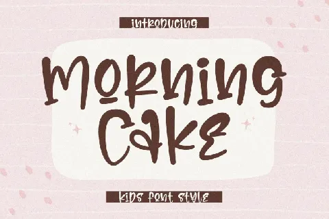 Morning Cake font