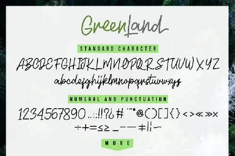 Greenland Script Duo font