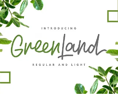 Greenland Script Duo font