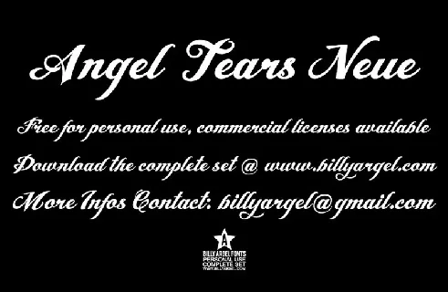 Angel Tears Neue font