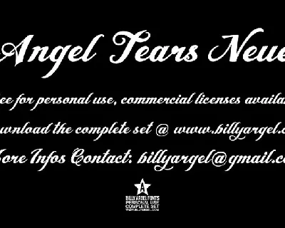 Angel Tears Neue font