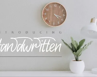 Handwritten font