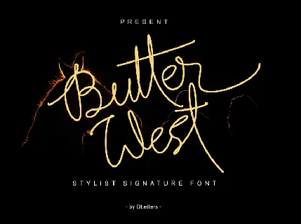 Butter West font