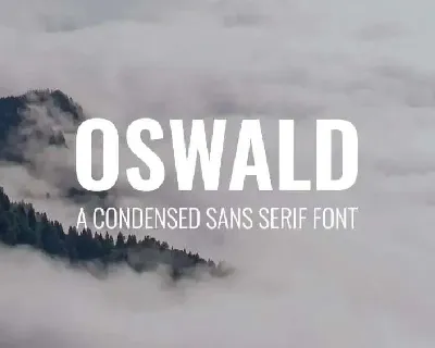 Oswald font