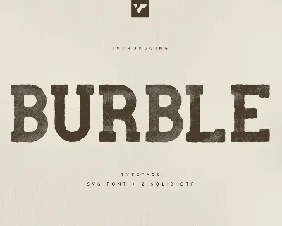 Burble VP font