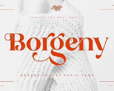 BorgenyDemo font