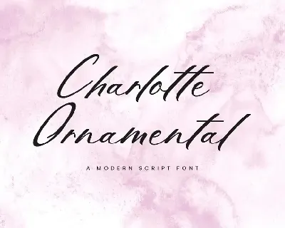 Charlotte Ornamental font