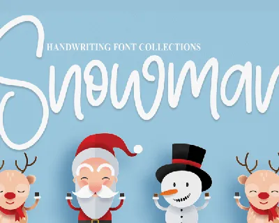 Snowman font