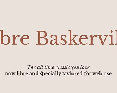 Libre Baskerville Family font
