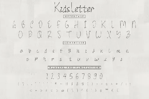 Kids Letter font