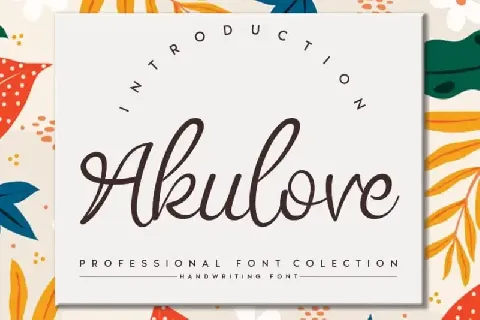 Akulove Script font