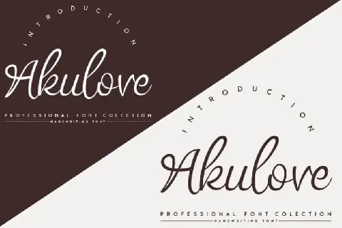 Akulove Script font