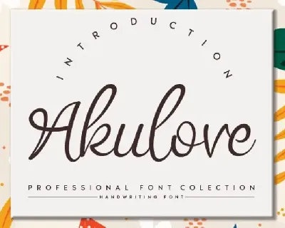 Akulove Script font