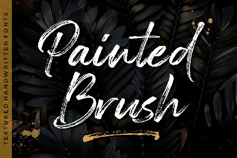 Painted Brush font