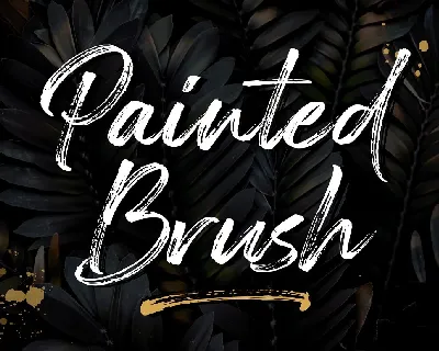 Painted Brush font