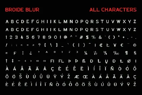 Broide Blur font