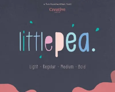 Little Pea Handwritten font