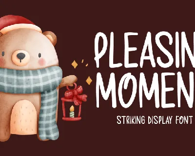 Pleasing Moment font