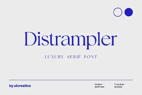 Distrampler font