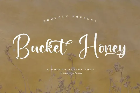 Bucket  Honey font