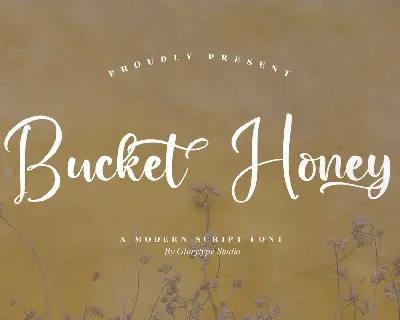 Bucket  Honey font