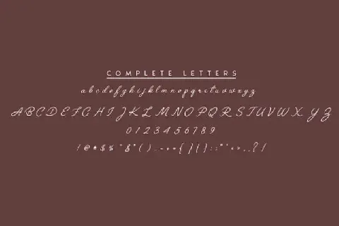 Amellia Handwritten font