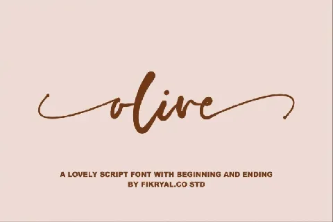 Olive Script font