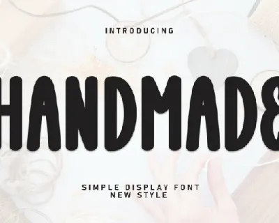 Handmade Display Typeface font
