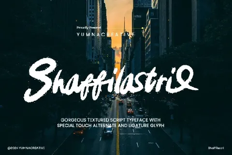 Shaffilastri font