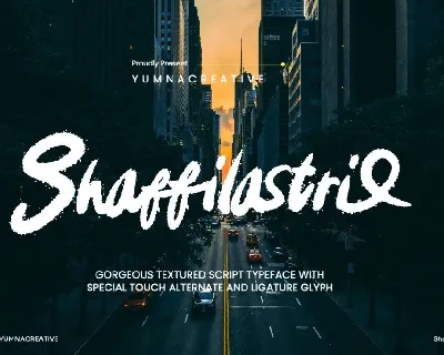 Shaffilastri font