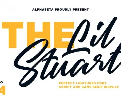 Lil Stuart Ligature font