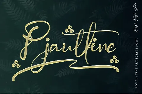 Pjaulline font